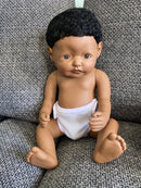 Dukke - ca 38 cm - Dreng - Afrikansk - Fra 3 år. - Billede 1