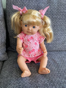 Dukke - ca 38 cm - Pige - Europæisk - Fra 3 år. - Billede 1