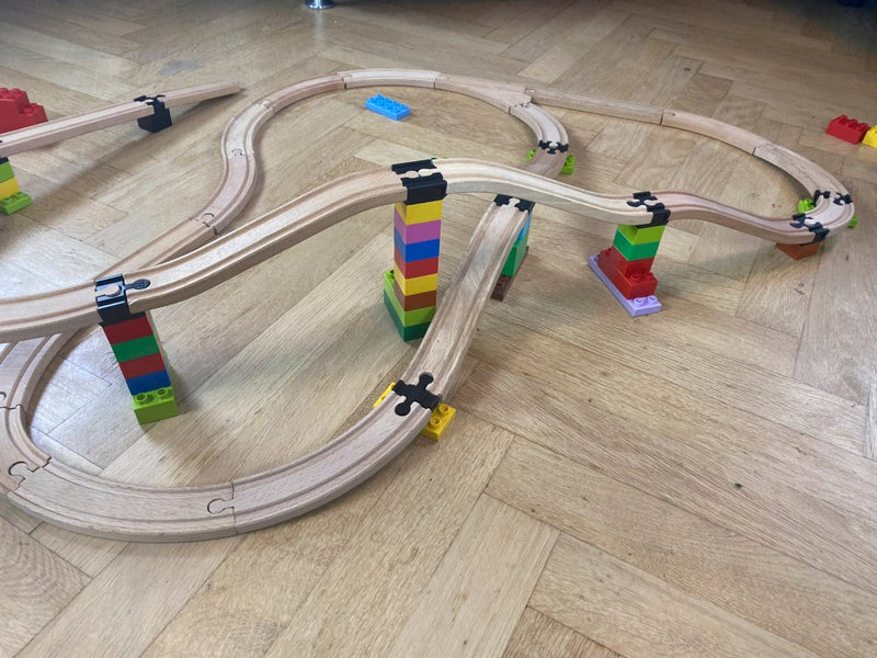 Toy^2: Track Connectors - Byggesæt Lille - 12 dele - Fra 3 år - Billede 1