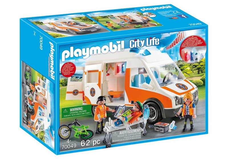 Playmobil City Life - Ambulance inklusiv 3 figurer - 70049. - Billede 1
