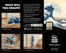 Plus-Plus Inspired - Katsushika Hokusai - The Great Wave - Fra 7 år - Billede 1