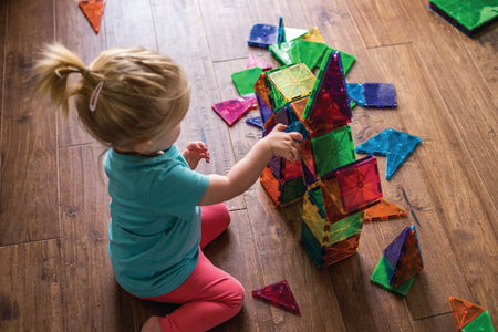 Magna-Tiles - 100 stk. transparent. - Billede 1