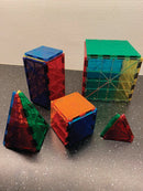 Magna-Tiles - 100 stk. transparent. - Billede 1