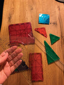 Magna-Tiles - 100 stk. transparent. - Billede 1