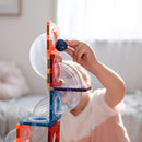 Connetix - Magnetisk Kuglebane - Regnbuefarver - 92 dele. - Billede 1