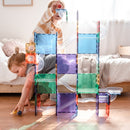 Connetix - Magnetisk Kuglebane - Regnbuefarver - 92 dele. - Billede 1