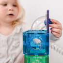 Connetix - Magnetisk Kuglebane - Regnbuefarver - 92 dele. - Billede 1