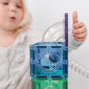 Connetix - Magnetisk Kuglebane - Regnbuefarver - 92 dele. - Billede 1