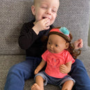 Dukketøj - 38-41 cm - T-shirt, shorts & pandebånd - Fra 3 år. - Billede 1