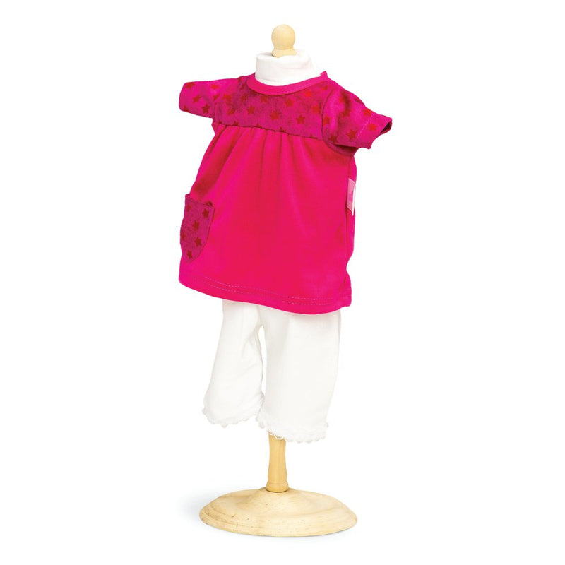 Mini Mommy Dukketøj - 42-46 cm - Kjole med Leggings - Billede 1