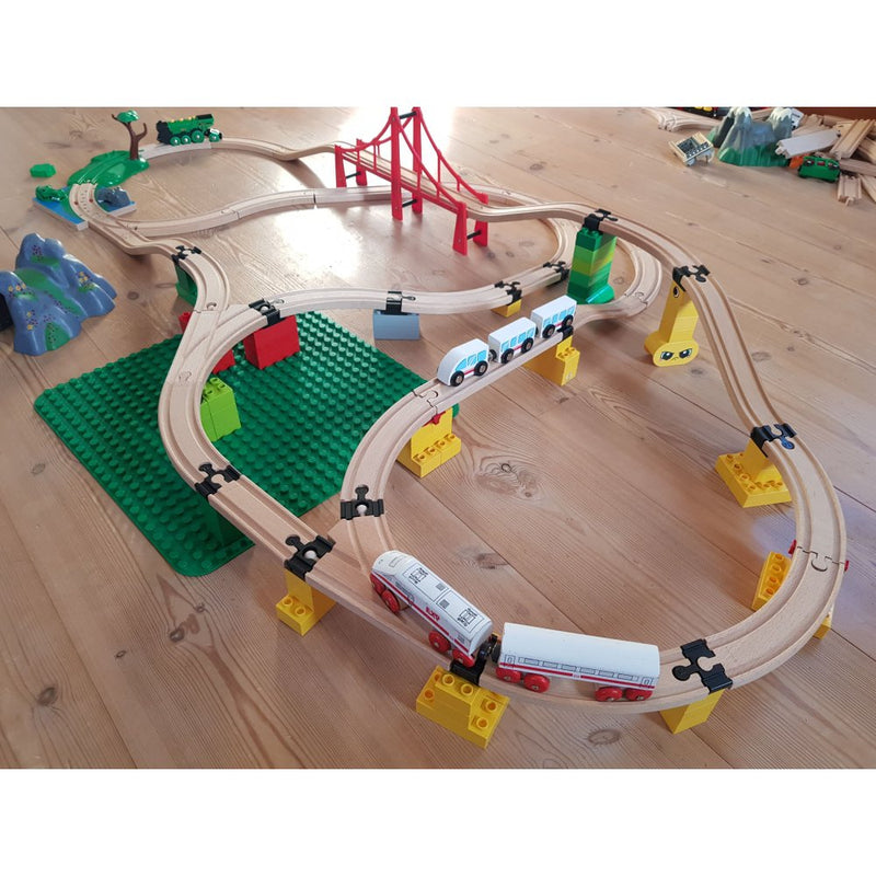 Toy^2 Track Connectors - Basis Pakke Medium - 21 dele - Billede 1