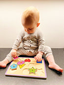 Knoppuslespil med Figurer - 8 brikker - Viga - Fra 18 mdr. - Billede 1