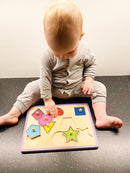 Knoppuslespil med Figurer - 8 brikker - Viga - Fra 18 mdr. - Billede 1