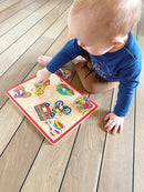 Knoppuslespil med Køretøjer - 8 brikker - Viga - Fra 18 mdr - Billede 1