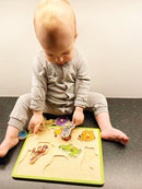 Knoppuslespil med Vilde Dyr - 8 brikker - Viga - Fra 18 mdr - Billede 1