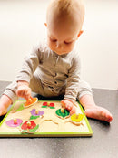 Knoppuslespil med Frugter - 8 brikker - Viga - Fra 18 mdr - Billede 1