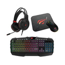 Havit Gaming Sæt med Tastatur, Mus, Måtte og Hovedtelefoner. - Billede 1