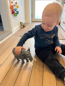 Stor flot håndmalet Elefant fra Papo - L:25 cm - Fra 3 år.