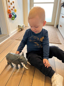 Stor flot håndmalet Elefant fra Papo - L:25 cm - Fra 3 år.