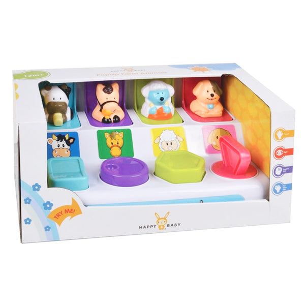 Pop-Up Bondegårdsdyr - Happy Baby - Fra 1 år