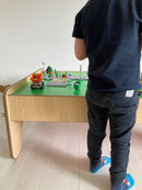 VIGA Legebord i træ - Grøn / Pink - H:44,5 cm.