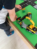 VIGA Legebord i træ - Grøn / Pink - H:44,5 cm.