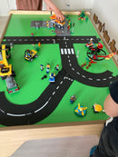 VIGA Legebord i træ - Grøn / Pink - H:44,5 cm.