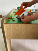 VIGA Legebord i træ - Grøn / Pink - H:44,5 cm.