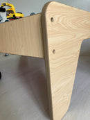 VIGA Legebord i træ - Grøn / Pink - H:44,5 cm.