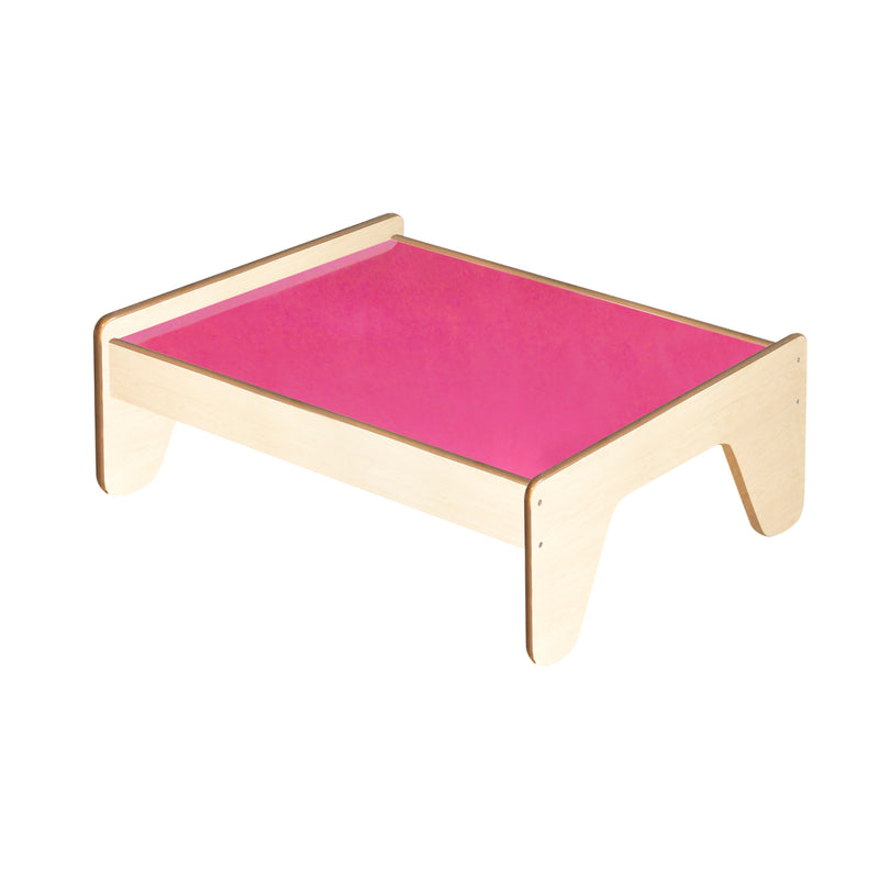 VIGA Legebord i træ - Grøn / Pink - H:44,5 cm.