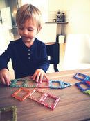 Magnetiske Transparente Polydroner - 64 dele - Fra 3 år. - Billede 1