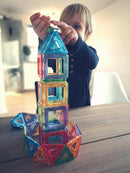 Magnetiske Transparente Polydroner - 64 dele - Fra 3 år. - Billede 1