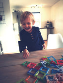 Magnetiske Transparente Polydroner - 64 dele - Fra 3 år. - Billede 1