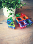 Magnetiske Transparente Polydroner - 64 dele - Fra 3 år. - Billede 1