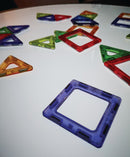 Magnetiske Transparente Polydroner - 64 dele - Fra 3 år. - Billede 1