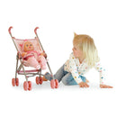 Dukkevogn - Dukkeparaplyklapvogn i metal. - Billede 1