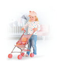 Dukkevogn - Dukkeparaplyklapvogn i metal. - Billede 1