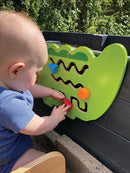 Aktivitetstavle i træ - Lille Krokodille - Fra 18 mdr. - Billede 1