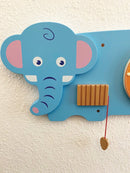 Aktivitetstavle i træ - Elefant - Fra 18 mdr. - Billede 1