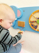 Aktivitetstavle i træ - Elefant - Fra 18 mdr. - Billede 1