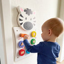 Aktivitetstavle i træ - Zebra - Fra 18 mdr. - Billede 1