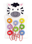 Aktivitetstavle i træ - Zebra - Fra 18 mdr. - Billede 1