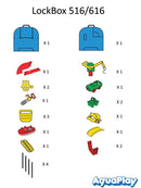 Aquaplay - LockBox Vandkanal - 27 dele - Fra 3 år. - Billede 1