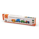 Togsæt med 3 vogne og dyr i træ fra VIGA. - Billede 1