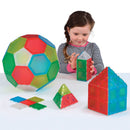 Translucente Solide Magnetiske Polydroner - 104 dele - Fra 3 år. - Billede 1