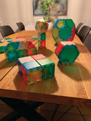 Translucente Solide Magnetiske Polydroner - 104 dele - Fra 3 år. - Billede 1