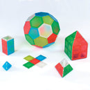 Translucente Solide Magnetiske Polydroner - 104 dele - Fra 3 år. - Billede 1