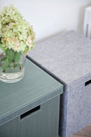 Kurv i filt til opbevaring, sort (uden låg) - 1 stk. - Billede 1