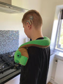 Vægtslange med granulat - 2,2 kg - Grøn - Fra 6 år - Billede 1