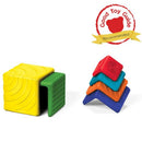 EduShape Åbne Stableklodser af gummi - 6 stk - Fra 6 mdr. - Billede 1